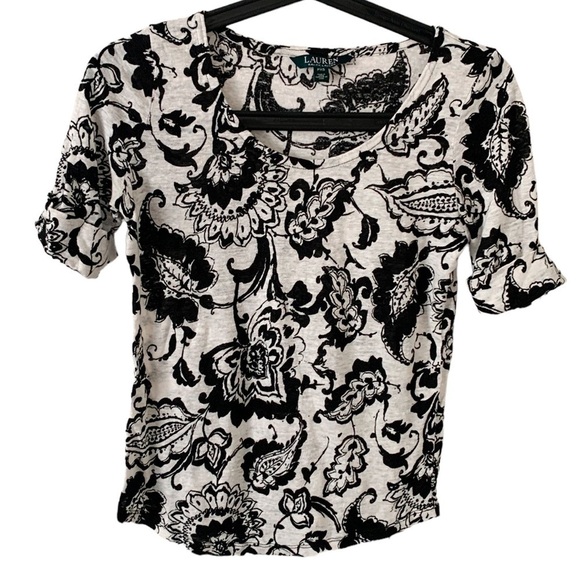 Ralph Lauren Floral Linen Top - Picture 1 of 7